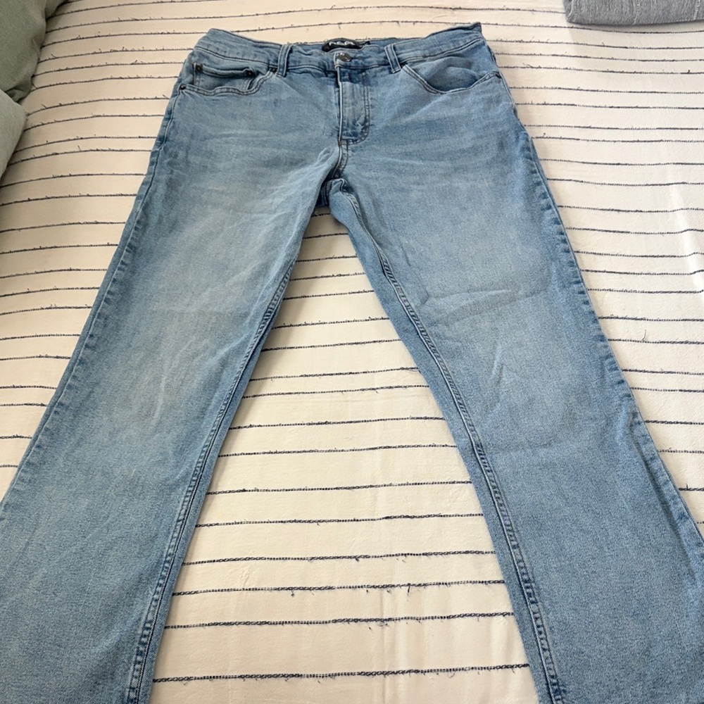 RSQ Men's Light Blue Straight Jeans